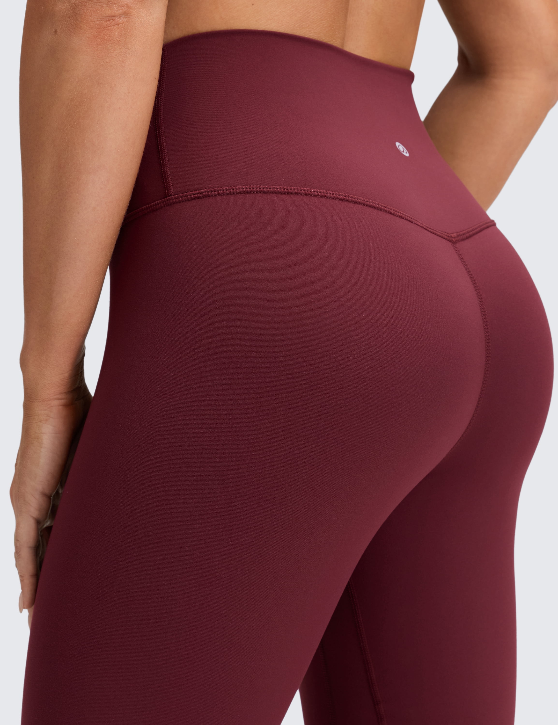 CRZ YOGA Womens Brushed Naked Feeling Workout Leggings 25 Inches High Waist