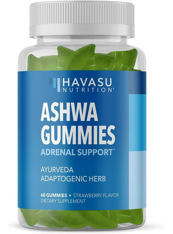 Havasu Ashwagandha Gummies, Stress Relief for Adults | Vegan Ashwagandha Gummies, 1500mg, 60ct