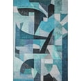 thumbnail image 2 of Addison Rugs Mayfield Premium Machine Washable Transitional Abstract Teal Rectangle Rug, 2'6" x 3'10", 2 of 7