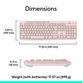 thumbnail image 6 of Logitech MK270 Wireless Keyboard and Mouse Combo, Rose, 6 of 11