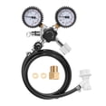 thumbnail image 1 of Manomètre Double pour Bière et CO2, Valve de Soulagement de Pression, Régulateur de Buck de Fût de Sécurité, Manomètre pour Réservoirs 0-3000 PSI, Installation Facile, 1 of 7