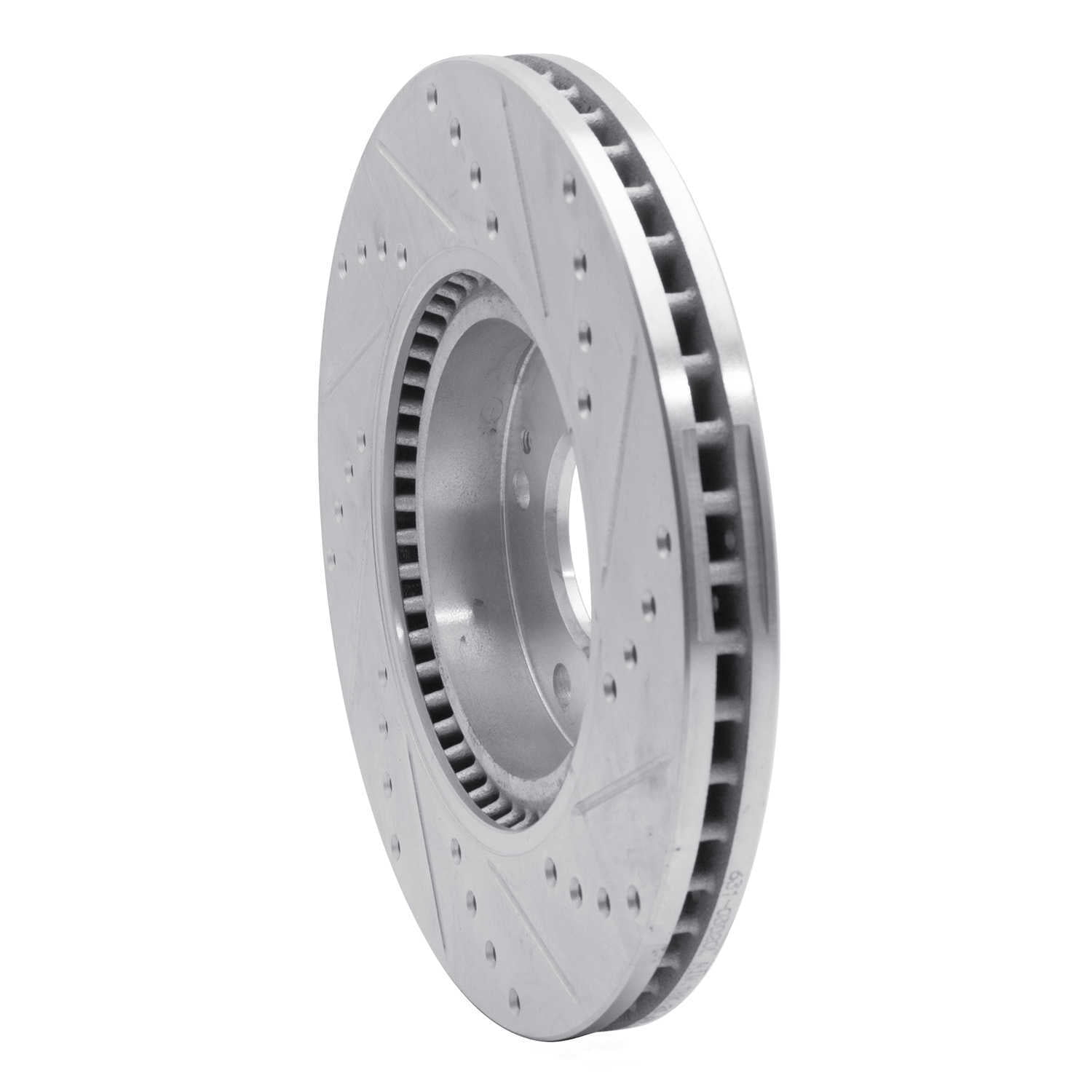Dynamic Friction Company 631-03020L DFC Brake Rotor - Drilled And Slotted - Silver