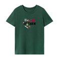 thumbnail image 1 of Camiseta de manga corta para mujer, camiseta informal con cuello redondo para desplazamientos, regalo para mujer M, 1 of 7
