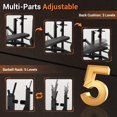 thumbnail image 4 of Weight Bench Bench Press Set – Foldable Adjustable Workout Bench with Leg Extension, Preacher Curl Pad & Barbell Rack, 900LBS Capacity for Home Gym Strength Training, 4 of 7