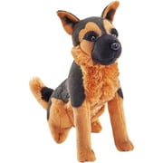 Wild Republic Mini German Shepherd, GSD, Plush Puppy Dog with Sound, Bark