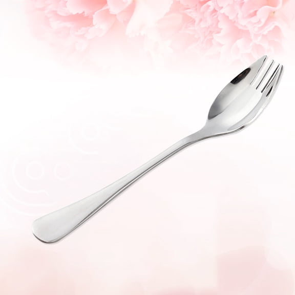 Toyvian Meal Spoon Spork Stainless Steel For Home Use Adults 1Pcs