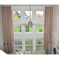 thumbnail image 1 of Extra Long Sheer Voile Curtain Panel Custom Made Length for high Ceiling 2 Story. (15 ft, Taupe), 1 of 2