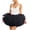 Black, variant on Women's Solid Color Skirt Adult Puffy Tutu Dancing Short Skirt