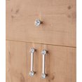 thumbnail image 4 of Gamvdout 1 Pieces Dresser Hardware Handles Crystal Door Knob Clear Cabinet Knobs Round Cupboard Cabinet Drawer Handle Closet Pull Handles for Kitchen Cupboards Chrome, 4 of 9