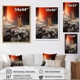 thumbnail image 4 of Designart "Rainbow Monochrome happiness" Landscape & Nature Floater Framed Wall Art Living Room, 4 of 7