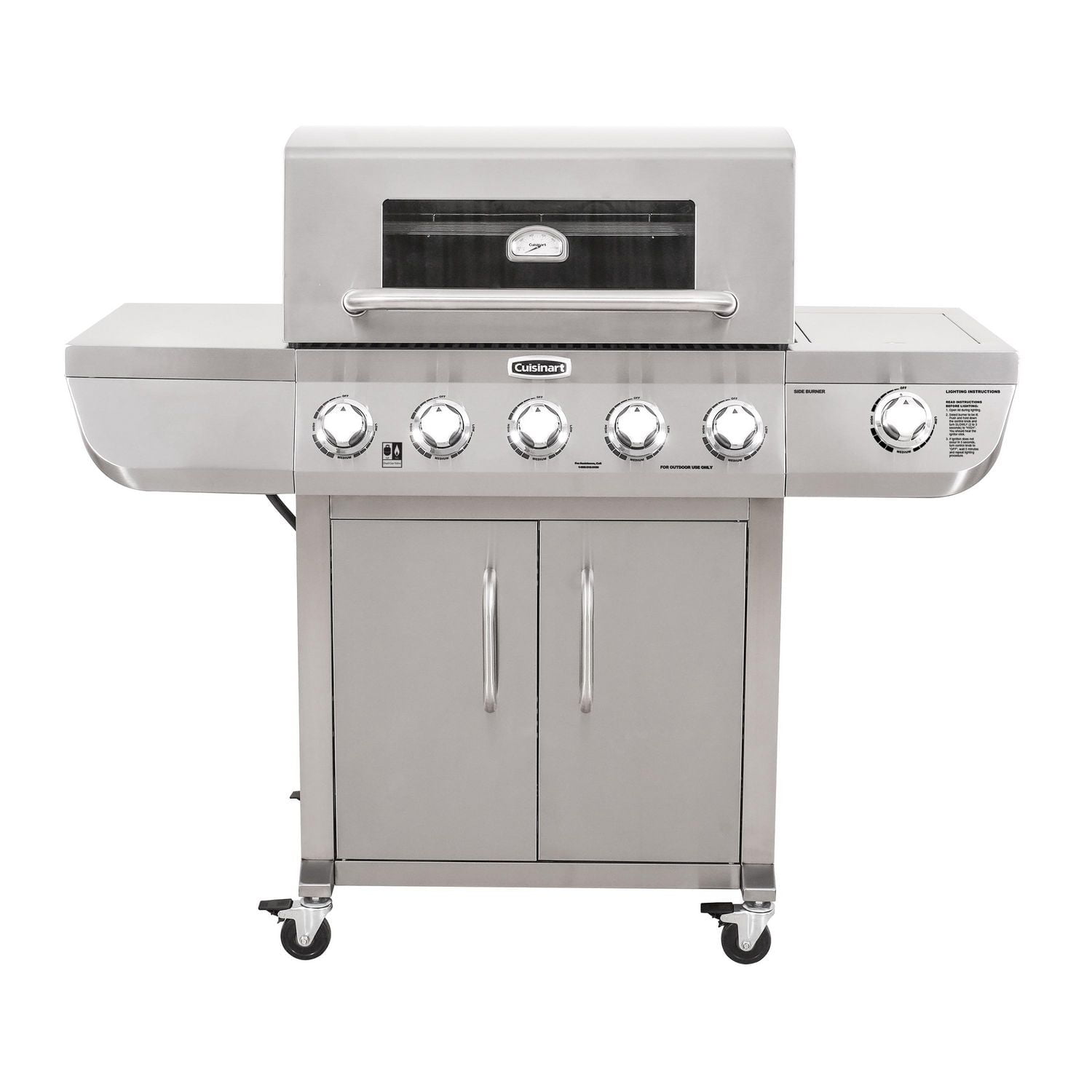 Cuisinart Five Burner Dual Fuel Gas Grill