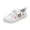 White, variant on Willtoo Kids Girl Cartoon Lovely Canvas Shoes for School Walking Running Sport Travel