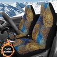 thumbnail image 2 of Uorisanigo Car Seat Covers Front Seats Only Stylish Car Accessories for Women, Soft Plush Ethnic Mandala Auto Seat Cover 2 Packs for Cars, Truck, SUV, 2 of 7