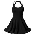 thumbnail image 4 of Workout Sets for Women 2 Piece Backless Strappy Sports Bra Seamless Leggings Matching Set Yoga Outfits,Breathable(Black,L), 4 of 5