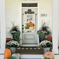thumbnail image 3 of Hello Fall Pumpkin House Flag 28x40 Inch Double Sided, Autumn Sign Seasonal Yard Outdoor Thanksgiving Decor DF310-28, 3 of 5