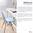 thumbnail image 2 of Silla Minimalista Mirel 4 piezas Azul, 2 of 8