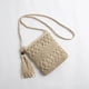 thumbnail image 3 of Bolso de hombro tejido para mujer,Bolso tejido de cartera de paja Bolsos de paja Bolso tejido de paja Rendimiento lleno de energía, 3 of 3