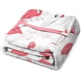 thumbnail image 5 of Flamingo Blanket Gifts - 50x40 Inches Cute Throw Blanket for Women & Girls - Pink Soft Plush Blankets for Crib, Couch & Travel, Gifts for Flamingo Lovers, 5 of 5
