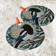 thumbnail image 3 of Magpie on pine tree branch GLASS Hanging, Bird Lover Decor, Bird Nerd, Christmas decor, Bird Suncatcher Decor, black white Magpie Decor, Ornament 2025, Holiday 2025, Seasonal, 3 of 5