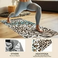 thumbnail image 4 of Leopard and Tiger Pattern Hot Yoga Mat Towel Non Slip for Hot Yoga - Quick-Drying Yoga Mat Cover with 4 Corner Pockets with Travel Bag - Hot Yoga Towel Non Slip Grip Moisture Wicking Sweat 70"x26", 4 of 6