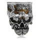 thumbnail image 1 of Taza de cerveza de café de vino de metal Toystoory con calavera humana grabada gótica, 1 of 6