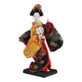 thumbnail image 2 of Muñeca geisha japonesa étnica, figura coleccionable, adorno de 23 cm, estatua artesanal de mujer, muñeca kimono para mesa, estante, regalo para niños Estilo B, 2 of 8