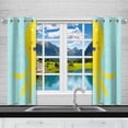 thumbnail image 2 of MKHERT Adorable Octopus Window Curtain Kitchen Curtains Window Treatments 26x39 inch,Set of 2, 2 of 2