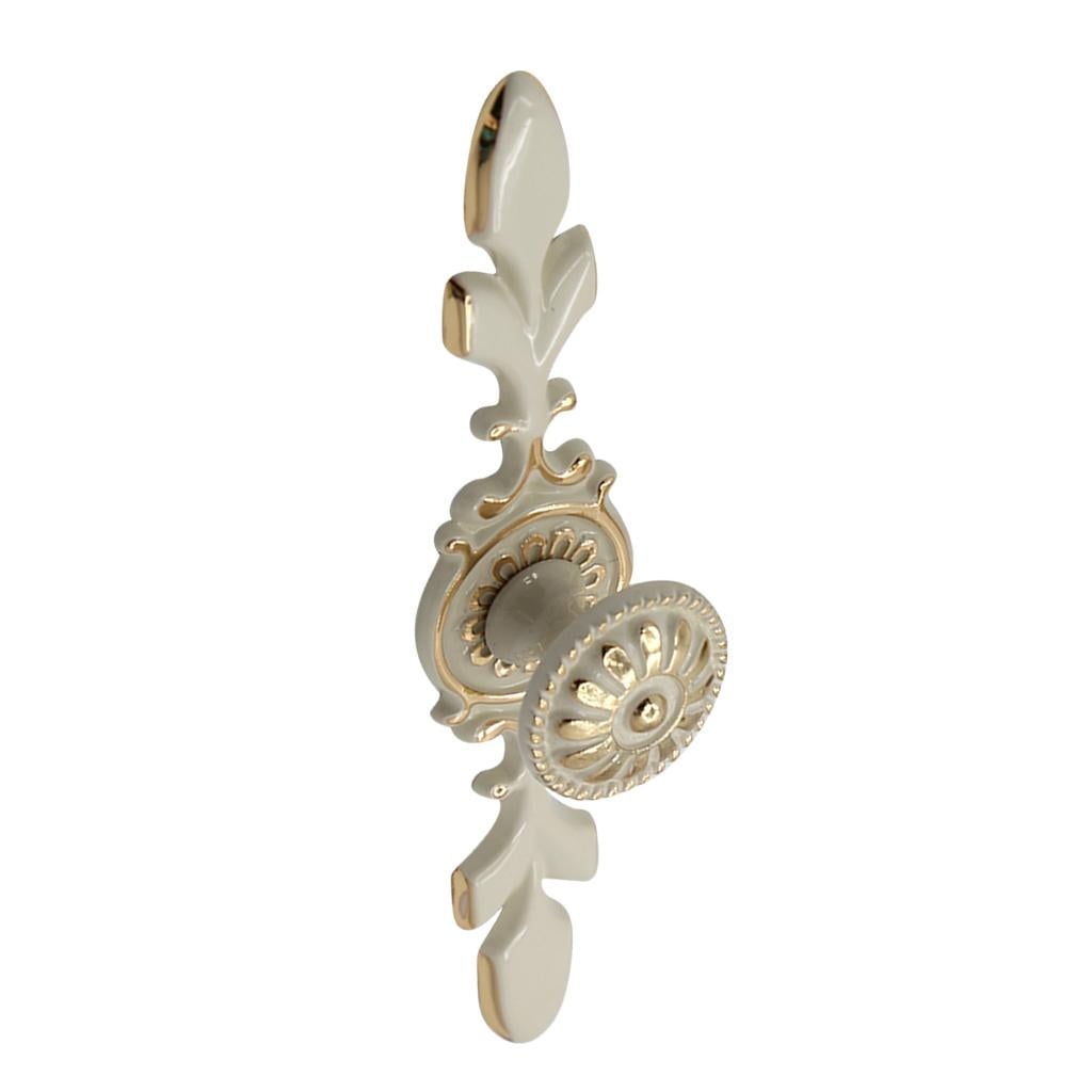 Flower Pattern Cupboard Cabinet Handle Door Pull Drawer Zinc Alloy Handle Color: 170x31x30mm Flower Pattern Cupboard Cabinet Handle Door Pull Drawer Zinc Alloy Handle Color: 170x31x30mm