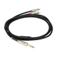 thumbnail image 4 of Microphone Splitter Cable, 6.35mm TRS To 2  Cable Noise Reduction Gold Plated Head Durable Plug In  For Home Theater Systems For Hi Fi Stereo Systems, 4 of 8