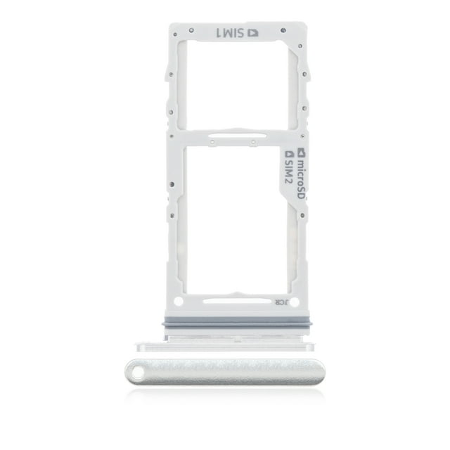 Plateau de Remplacement Double Carte Sim Compatible pour Samsung Galaxy Note 10 Plus / 5G (Aura Blanc)