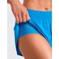 thumbnail image 5 of Shorts CRZ YOGA tiro medio con abertura lateral 10 cm secado rápido azul XL, 5 of 5