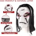 thumbnail image 5 of Máscara de terror de Halloween, fantasma, tocado divertido, cabello negro, bruja, zombi, fantasma, accesorios, 5 of 5