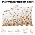 thumbnail image 5 of Throw Pillow Covers, Orange Green Fall 26x26 Pillow Covers for Couch/Sofa/Bed, Thanksgiving Pumpkins Maple Leaf Decorative Square Linen Cushion Pillowcase for Home Decor, 5 of 9