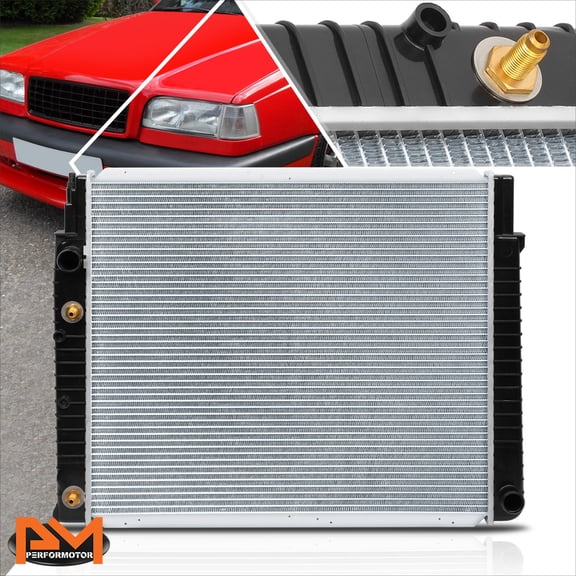 PM PERFORMOTOR Aluminum Core OE Style Radiator for 92-98 Volvo 940/960/V90/S90 2.9L AT DPI-1738