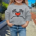 thumbnail image 2 of Sweat à Capuche pour Enfants Imprimé Cœur Mode Automne et Hiver Saint-Valentin Couverture Confortable, 2 of 4