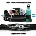 thumbnail image 3 of Running Belt Waist Packs,Workout Fanny Pack,Ultra Light Bounce Free Waist Pouch Fitness Workout Belt Sport Waist Pack for Women Men,Adjustable Waistband Bag for All Kinds of Phone (2 Pack-Black+Pink), 3 of 7