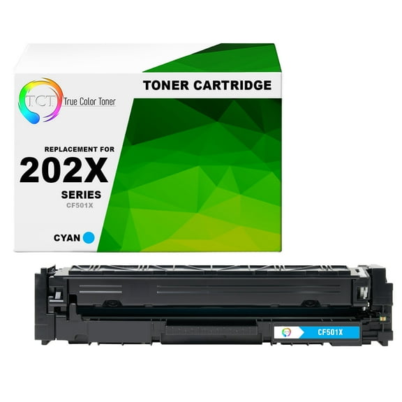 TCT 202X Cyan Toner Cartridge - Premium Compatible Replacement for 202X CF501X High Yield