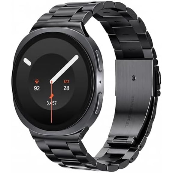 Metal Band for Samsung Galaxy Watch 9/8 40mm 44mm, Galaxy Watch 8 Classic 46mm, No Gap Stainless Steel Strap, Business Casual Style for Men Women, Fits Wrist 6.3"-9.25"