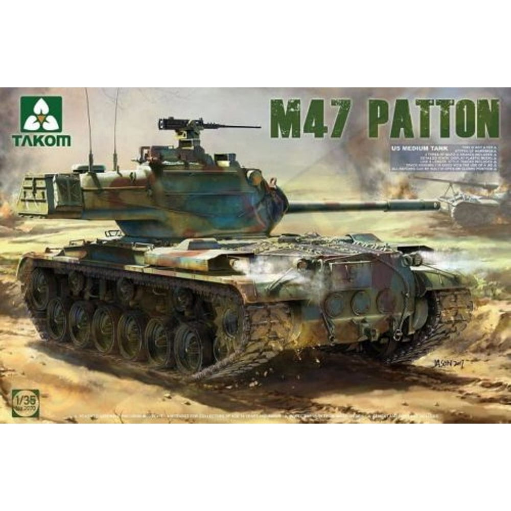 Takom 135 M47/G Patton US Medium Tank Plastic Model Kit 2070