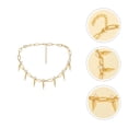 thumbnail image 5 of 1pc Diseño cónico Collar corto Cadena de cuello de moda creativa para mujeres de oro, 5 of 5