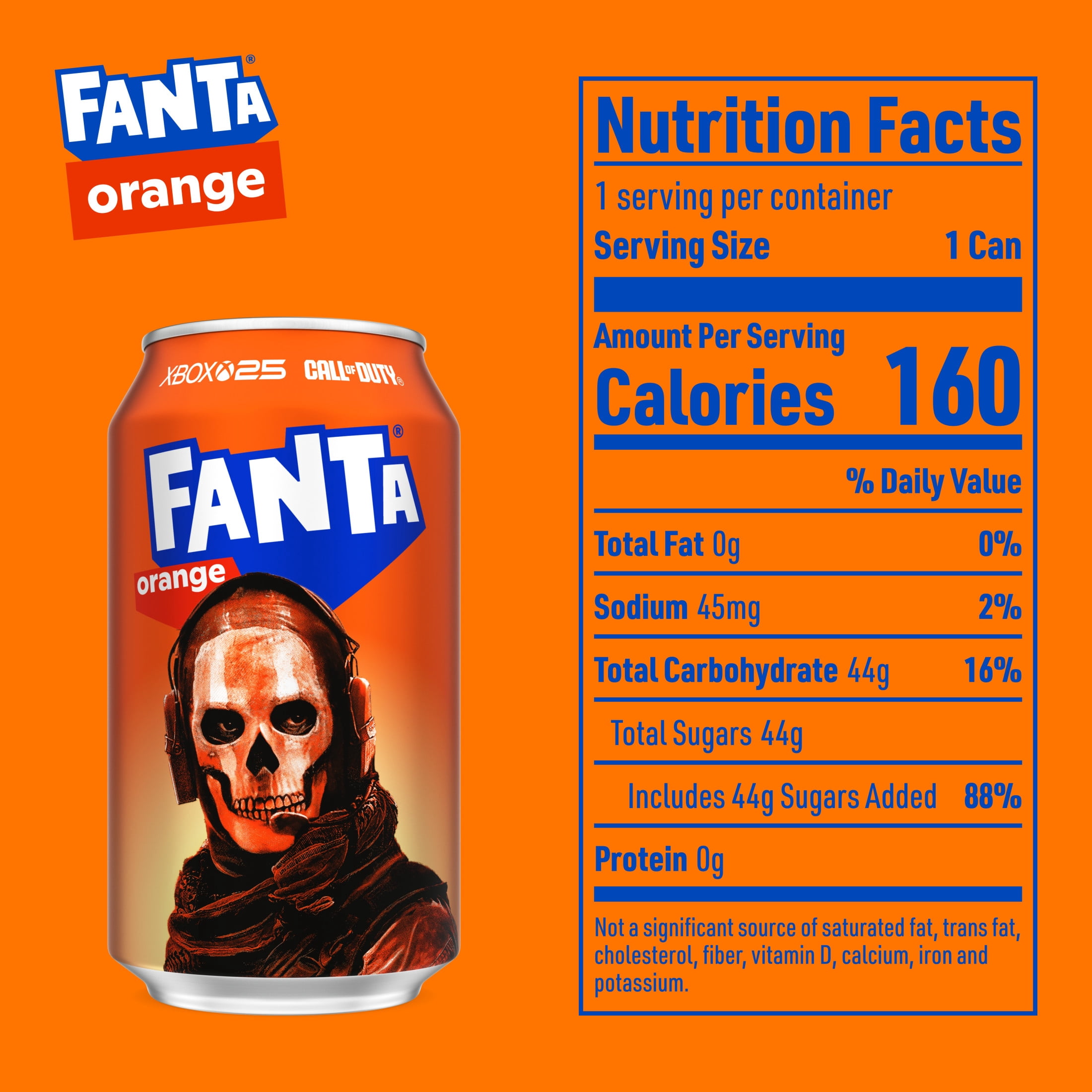 Fanta Orange Soda Pop Fridge Pack Cans, 12 fl oz, 12 Pack