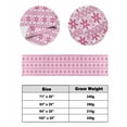thumbnail image 3 of Bed Runner Scarf Twin Size, Pink Snowflakes Stain Bed Runners & Scarves for Foot of Beds, Merry Christmas Checkered Winter Holiday Decorative Bedding Runner Scarf for Hotel Home Bedroom, 3 of 6