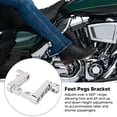 thumbnail image 3 of Adjustable Foot Pegs Bracket, Motorcycle Foot Peg Highway Bracket 360 Adjustable Rugged Foot Peg Extension Bracket for Touring, 3 of 7