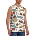 thumbnail image 2 of Kdxio Art Of Living for Men's Muscle T-shirt,Sleeveless for Workout Running Athletic Gym Lounge Casual, 2 of 7