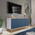thumbnail image 6 of Kappesberg Tokyo 4-Door Sideboard with Soft-Close Doors and 2-Shelves, White/Blue Finish, 6 of 8