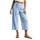 thumbnail image 5 of Neewe Pull On Capri Pants for Women Fashion Plain with Pockets Elastic Drawstring Waist Daily Outfits, 5 of 7