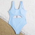 thumbnail image 2 of GYRATEDREAM Girls 1-Piece Sport Swimsuit Cut Out Summer Monokini Swimwear for 7-14 Years Kid, 2 of 5