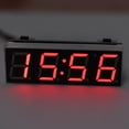 thumbnail image 5 of ZUARFY Car Digital Tube Electronic Clock LED Three-In-One Time + Temperature + Voltage a Basic Version of the Microcontroller Electronic Clock, 5 of 14