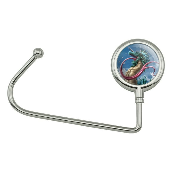 Leviathon Sea Serpent Ocean Dragon Monster Fantasy Purse Bag Hanger Holder Hook