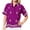 VIOLET_X453, variant on Women's Casual Blouse Shirt Solid Blouses Button Down Short Sleeve Dress Tee Shirts Hawaiian Tops for Women S plus-size Sky, Floral